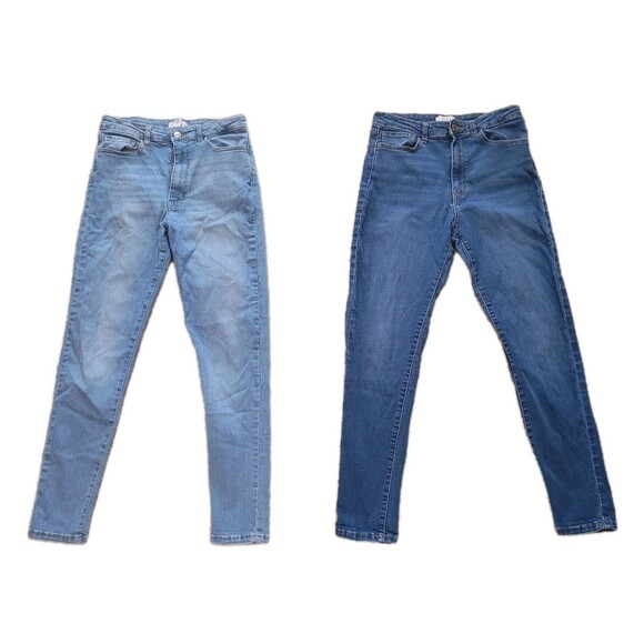 LOT of 2 Forever 21 Jeans Womens 29 Skinny Straight Stretrch Denim High Rise - Picture 1 of 16